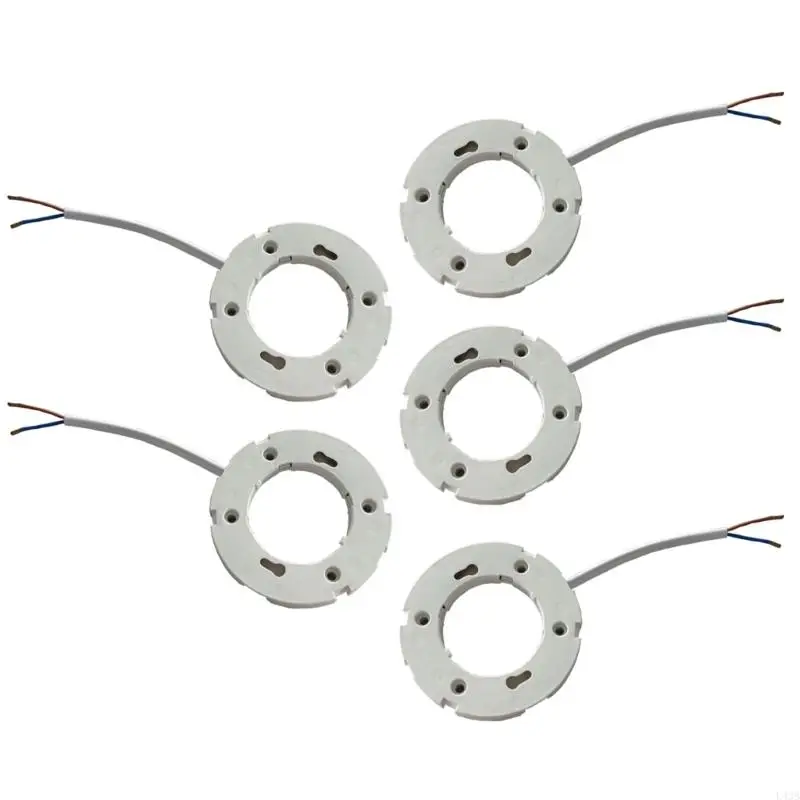 5 ชิ้นที่ยึดโคมไฟฐานไฟพร้อมลวดทนต่ออุณหภูมิสูงสำหรับแสง L43B