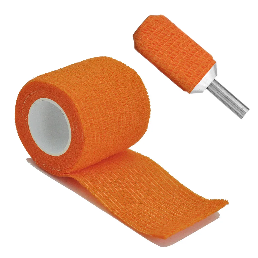 1/6/10 pcs Orange Gauze Medical Bandage Self-adhesive Breathable Elastic Bandages for Sports Fixing Finger Wrist Leg