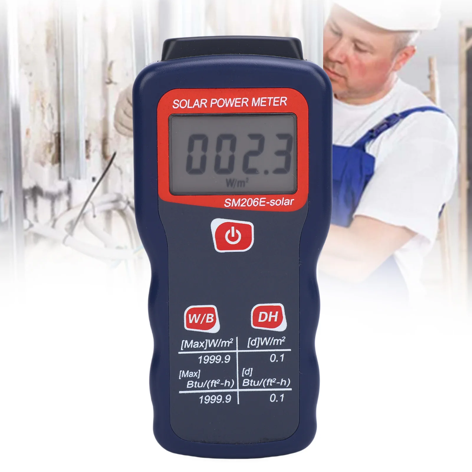 

Solar Power Meter Solar Power Meter Accurate Data Retention Function Sun Light Energy Measuring Tester for Meteorology Research