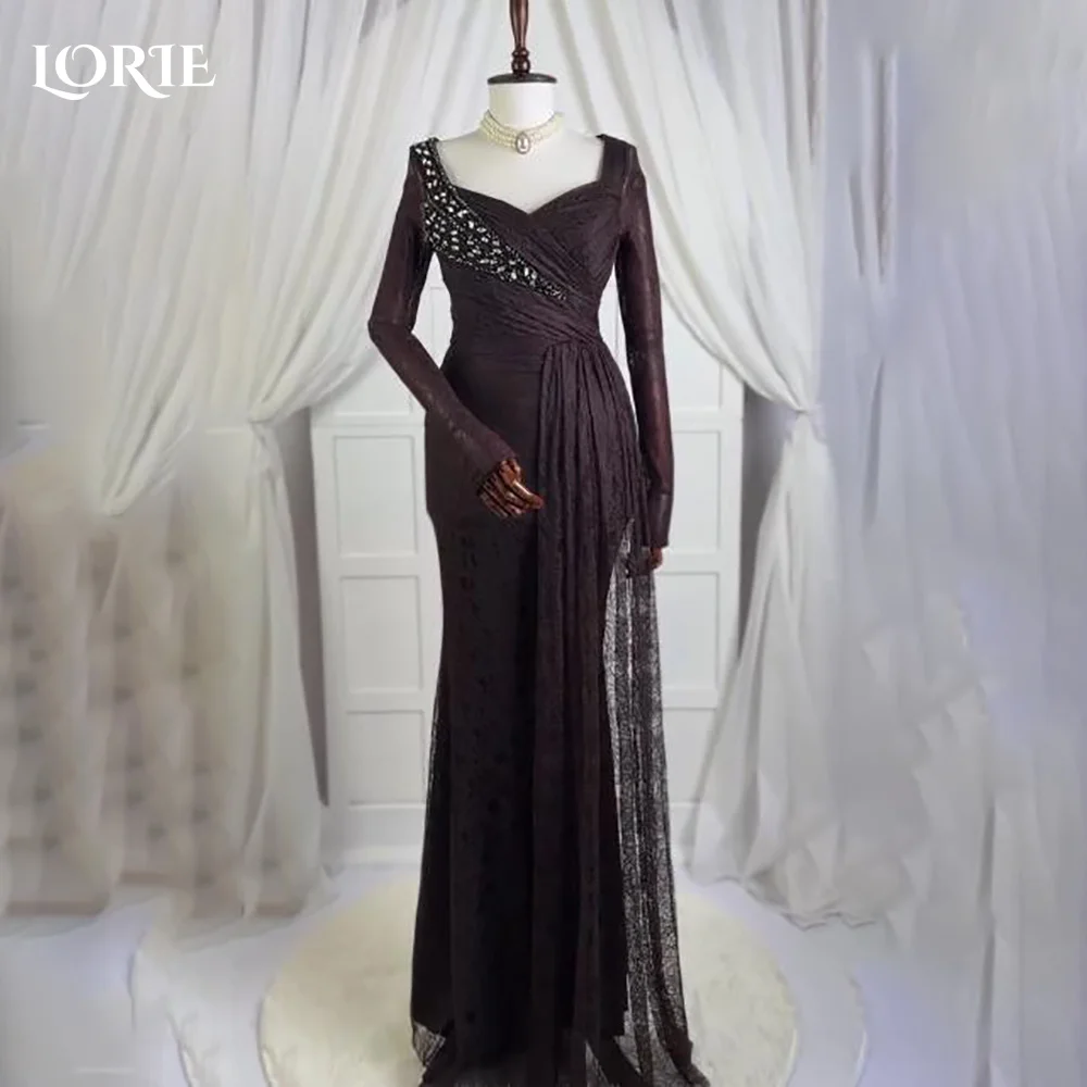 

LORIE Luxury Lace Mermaid Evening Dresses Off Shoulder Sweetheart Applique Prom Dress Sexy Wedding Pageant Party Gown Customized