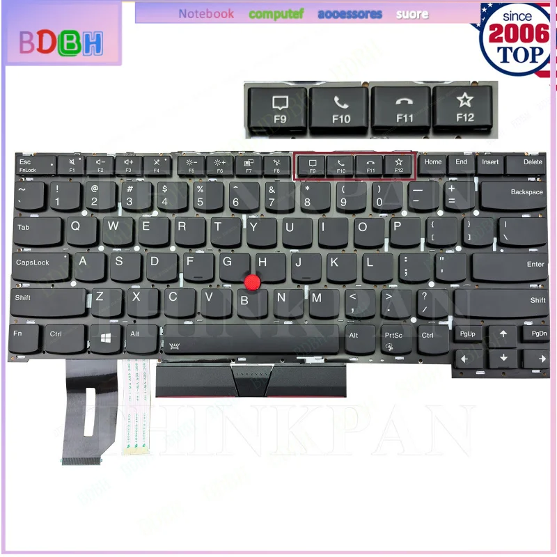 US Keyboard Backlit for For For Lenovo ThinkPad T14s Gen1 P1 Gen3 X1 Extreme 3rd Gen