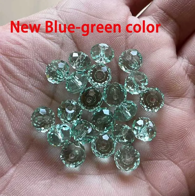 StreBelle 6 x 8 mm, 50 Stück, AAA, lose Spacer-Perlen aus Glas, facettierte Rondelle-Perlen für Mode-DIY-Schmuckherstellungszubehör – Detail 4