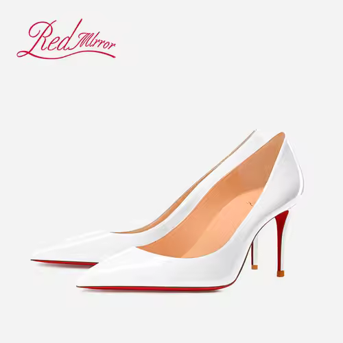 Black Women's elegant high heels Red Shiny Bottoms Luxury Brand Women heels 2025 trend Pointed Toe Sexy Party Pumps shoes Women - Image 8