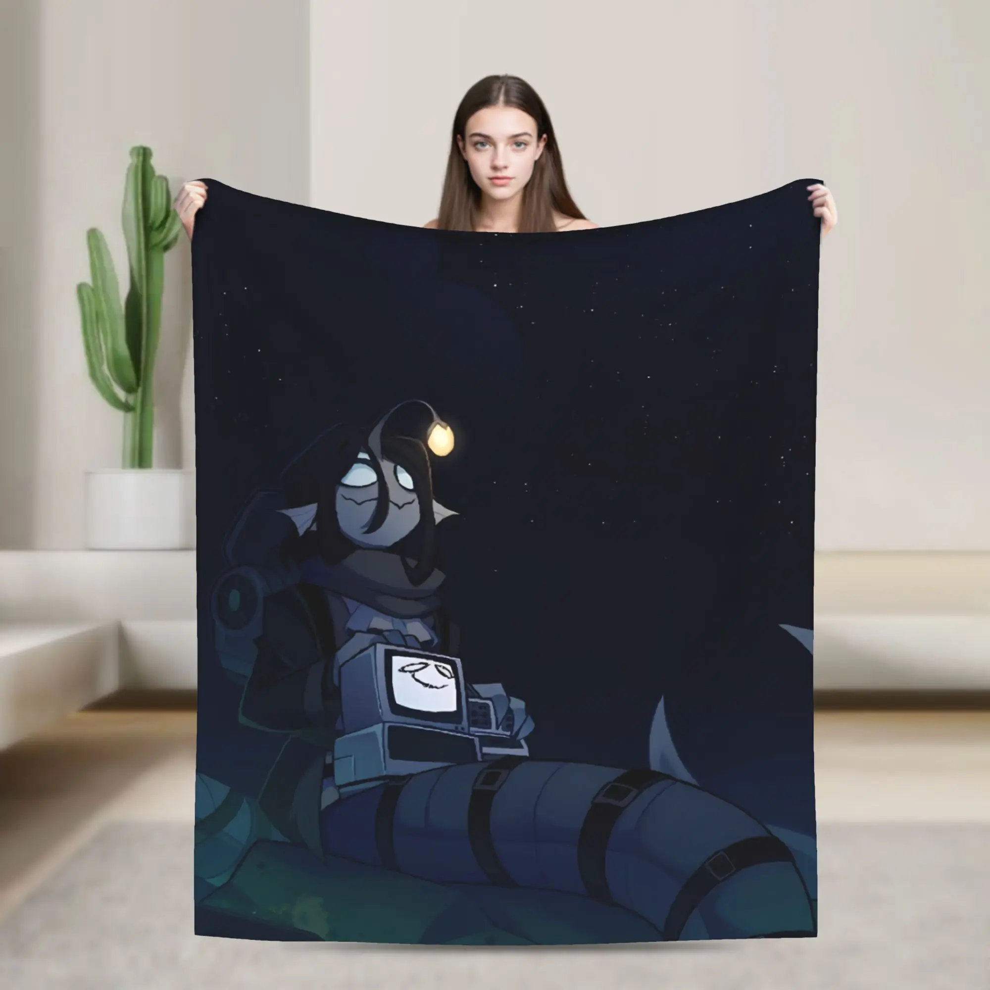Soft Blankets Decorative Sebastian Solace Pressure Game Throw Blanket  Flannel Bedspread For Couch Bed Aesthetic Sofa Bed Cover