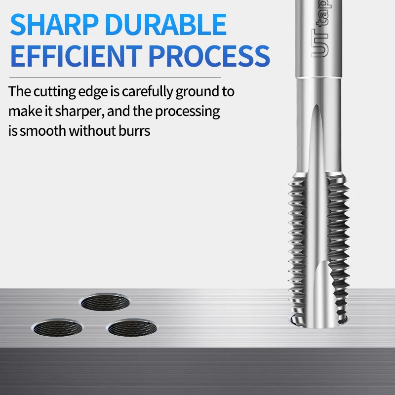 UT TAP 1PCS HSSE JIS Metric Spiral Pointed Tap Without/TIN/TC50/TICN Coating M1M2M3 M4M5M6 M7 M8M9 Machine Fine Thread screw tap