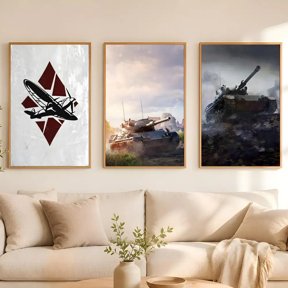 Video Game War Thunder Poster HD art sticky wall waterproof home living room bedroom bar aesthetic decoration