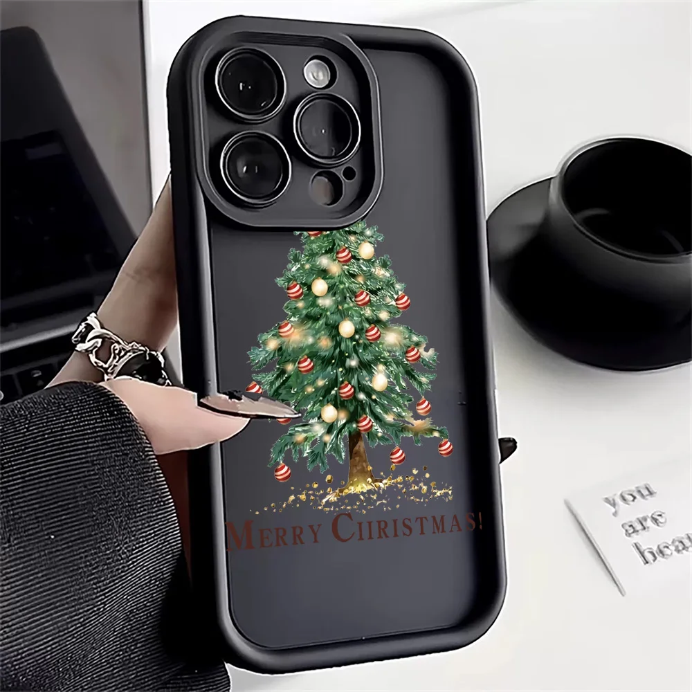 

Christmas Tree Pattern Silicone Case For Samsung S24 FE Case Galaxy S25 Ultra S23 Plus S22 S21 A16 A36 A25 A35 A55 A34 A54 Cover