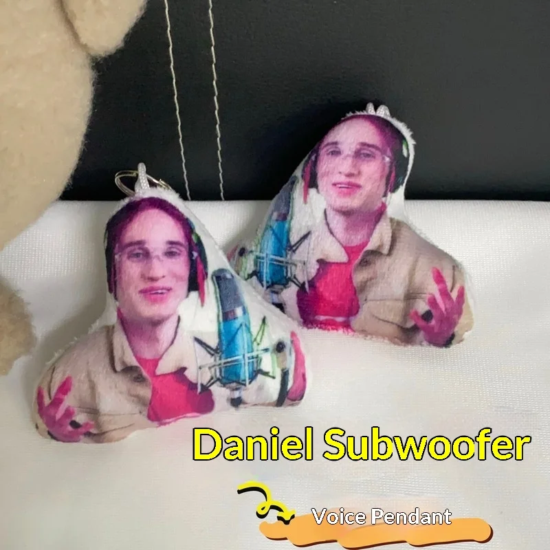 

Daniel Bass Sound Voice Plush Keychain Meme Singer Doll Pendant Bag Backpack Car Hanging Accessory For Music Lovers Fans