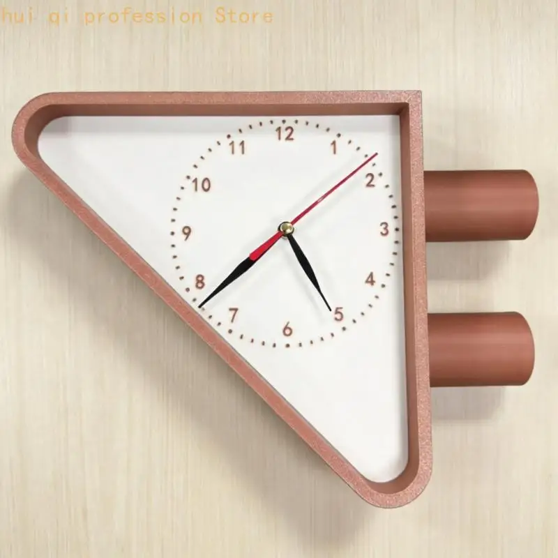 Dekorative seitlich montierte Wanduhr, doppelseitige Vintage-inspirierte Zeitanzeige für Durchgänge, Bars und Cafés H8WE – Detail 9