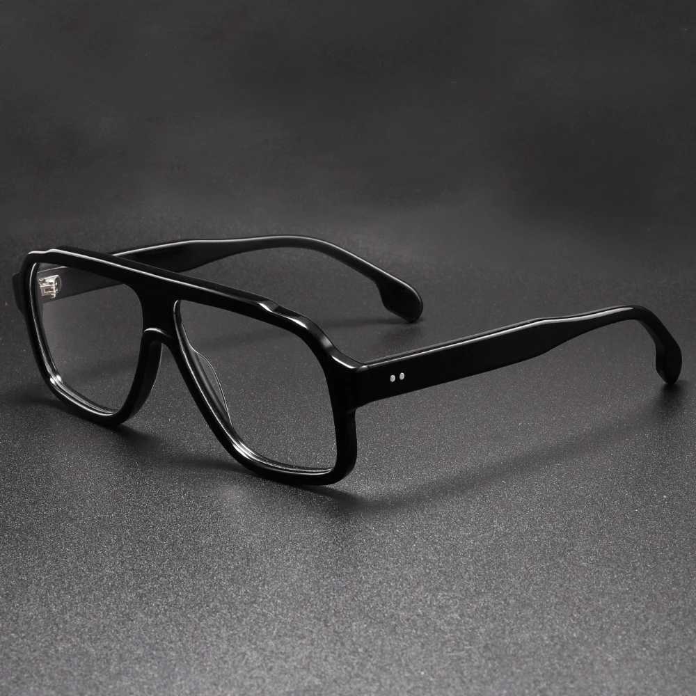 

Очки для чтения с оправой из ацетата увеличенного размера для мужчин, компьютерные очки с защитой от синего света, индивидуальные очки по рецепту