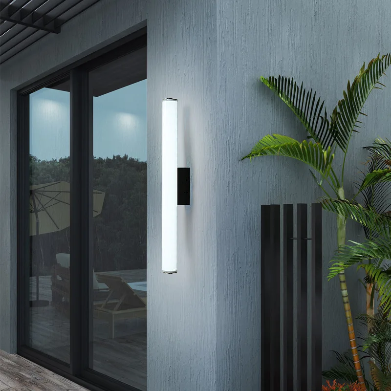 IP65 Waterproof Wall Light Outdoor Garden Villa Exterior Wall LED Wall Light Modern Bathroom/Mirror Light Circular Wall Light