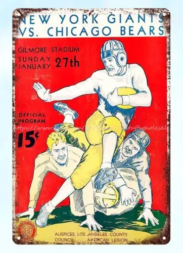 1951 Wheaties JOHNNY LUJACK  metal tin sign dorm room wall art