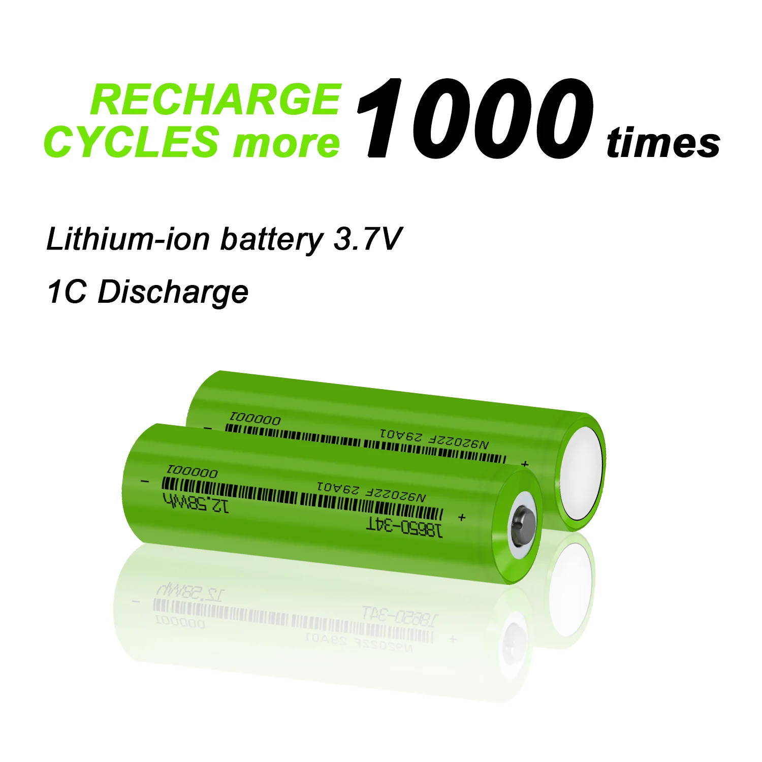 New 2024 18650 3400mAh Battery 3.7v 18650 Lithium Rechargeable Battery with Pointed Real Capcity 3400mAh Flashlight Batteries