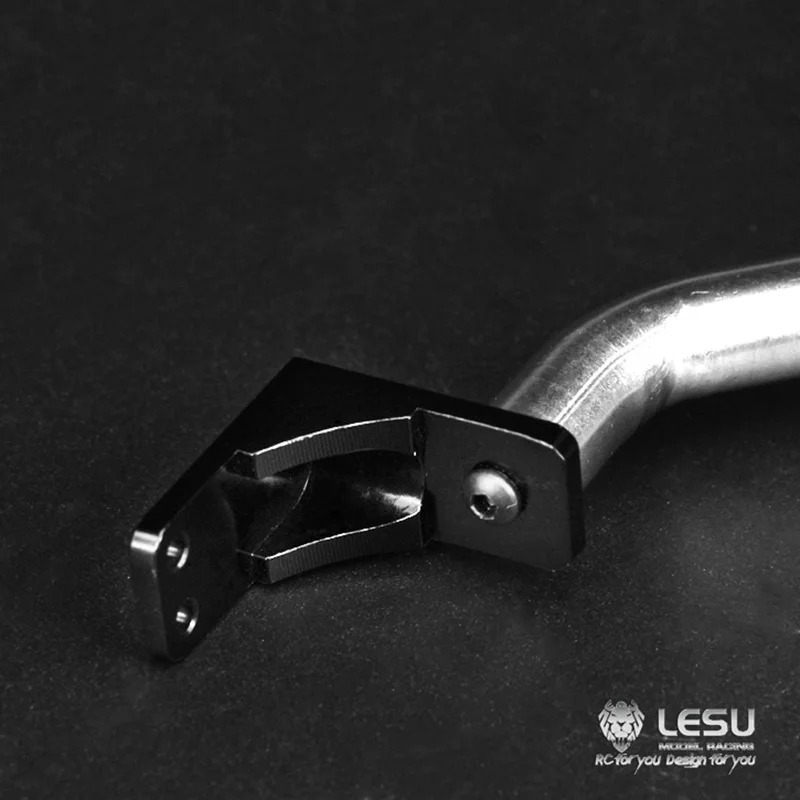 LESU Metal Rear Exhaust Pipe C 193Mm For 1/14 RC DIY Tamiyay Truck Car Model Outdoor Toys TH09779