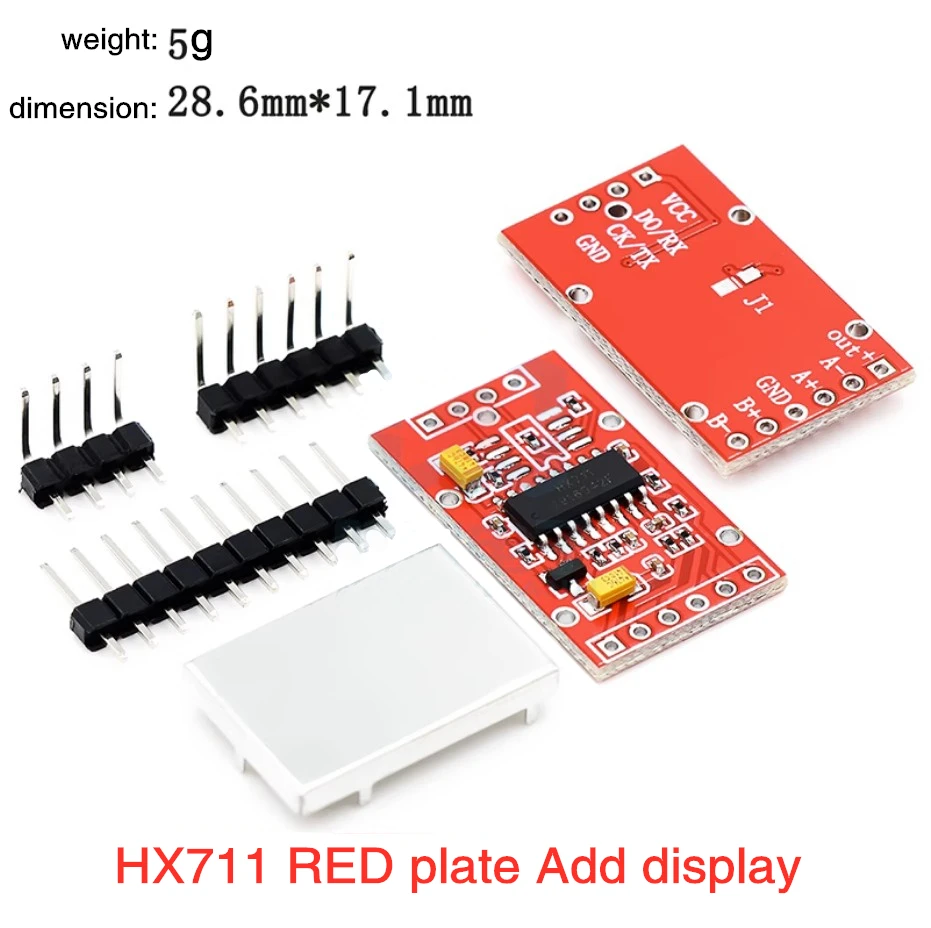 

Модуль веса HX711 серии 24 бит, прецизионный модуль AD, датчик давления, электронный модуль для взвешивания, красный фиолетовый