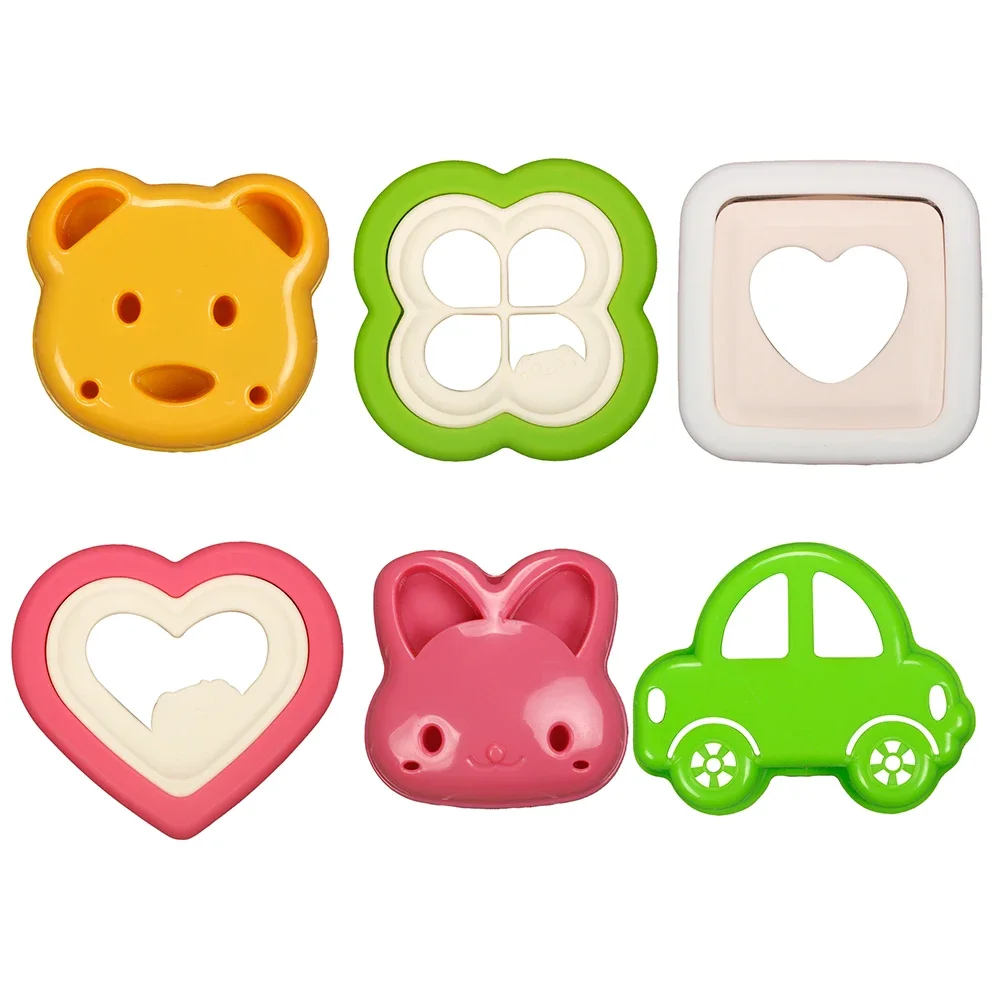 New Sandwich Mould Bear Cat Rabbit Car Shaped Bread Mold Cake Biscuit Embossing Device Crust Cookie Cutter Baking Pastry Tools