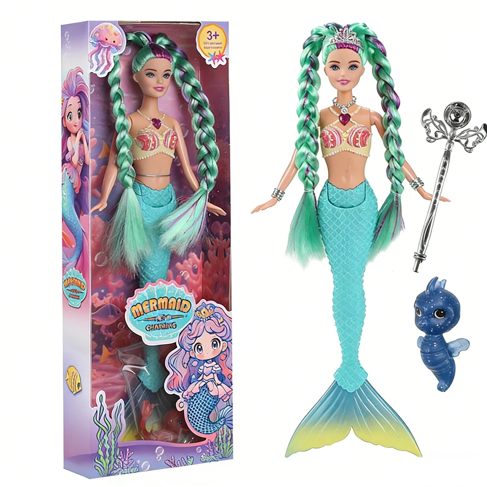 30 cm große, leuchtende, singende Meerjungfrauen-Prinzessin-Puppe, verschiedene Farben, perfektes Festival- und Geburtstagsgeschenk für Mädchen