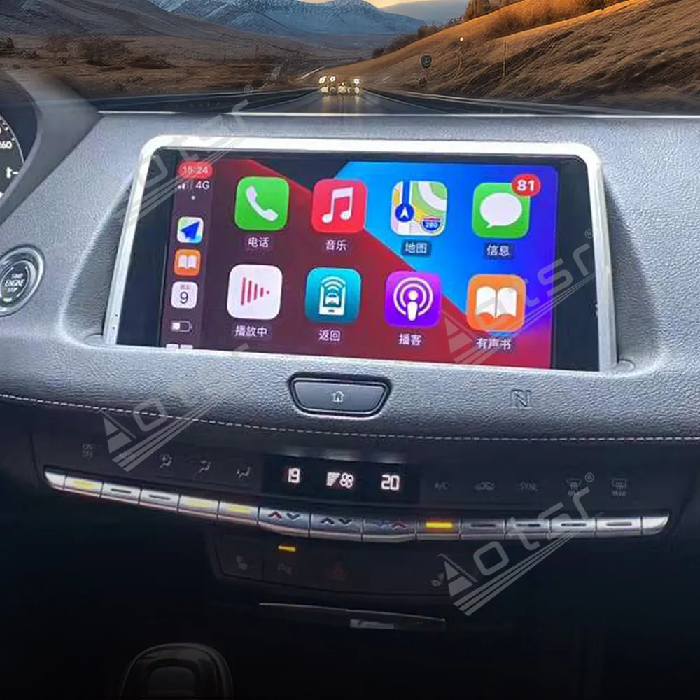 9.66  inch Auto CarPlay Android 13.0 For Cadillac XT4 2018 - 2023 Car Multimedia radio Player GPS Navigation stereo HD head Unit
