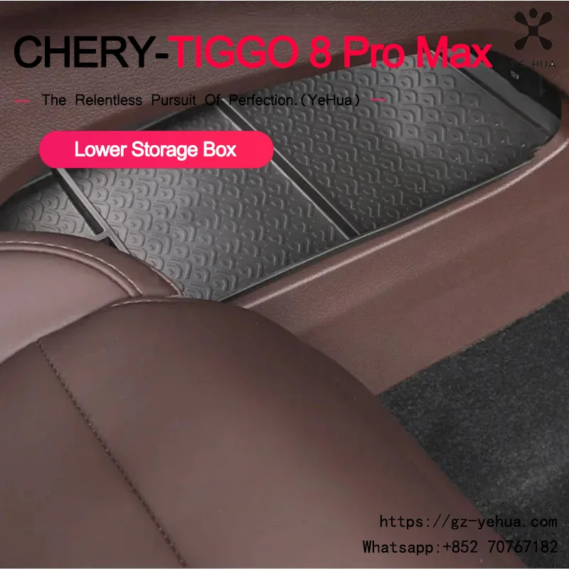 For Chery Tiggo 8 Pro Max 2023 2025 Central Control Lower Storage Box Automobiles Parts Armrest Box Storage Para Auto Accessory