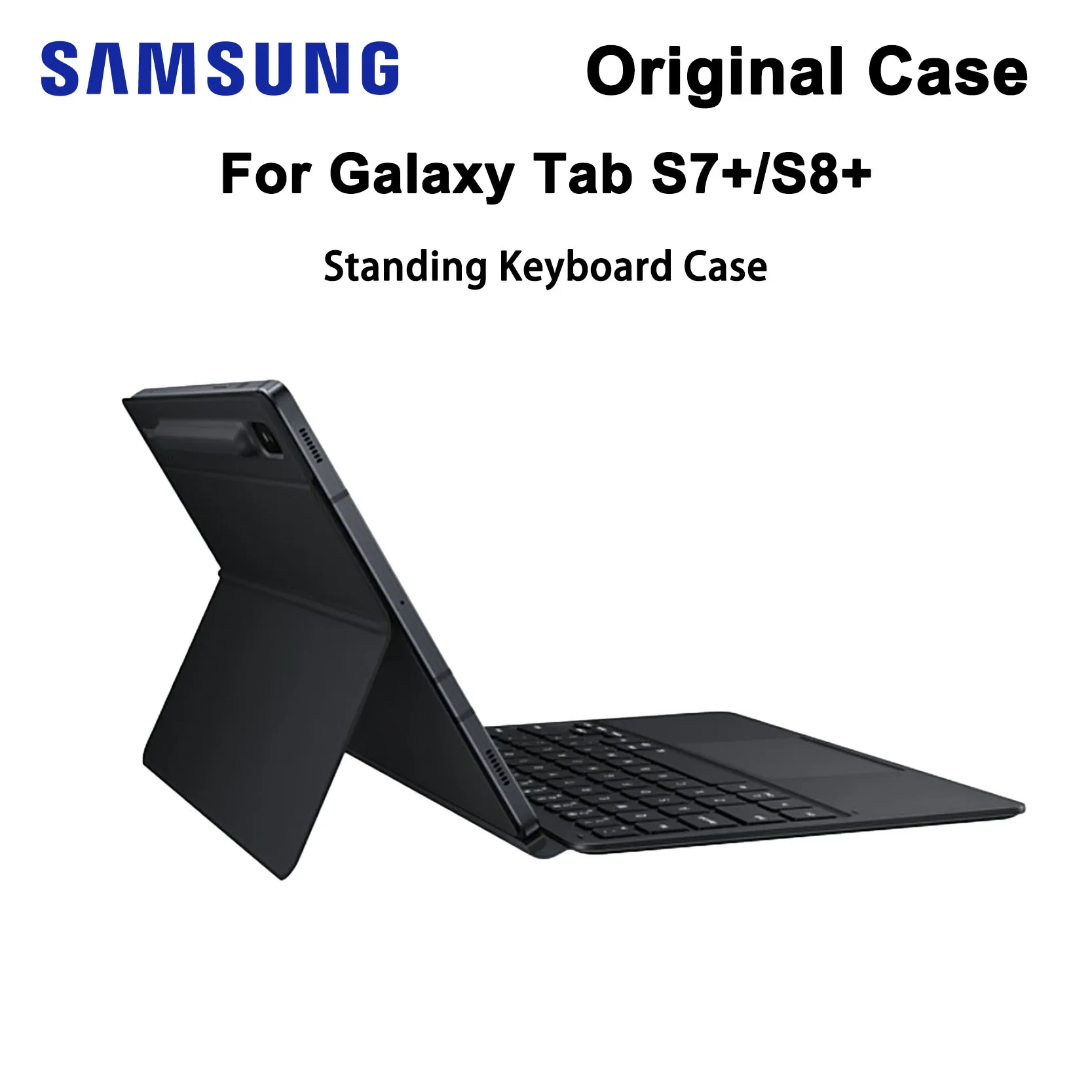 

Original Samsung Case For Galaxy Tab S7+/S8+/S7FE Tablet Stand Keyboard Magnetic Adsorption Cover With Touchpad