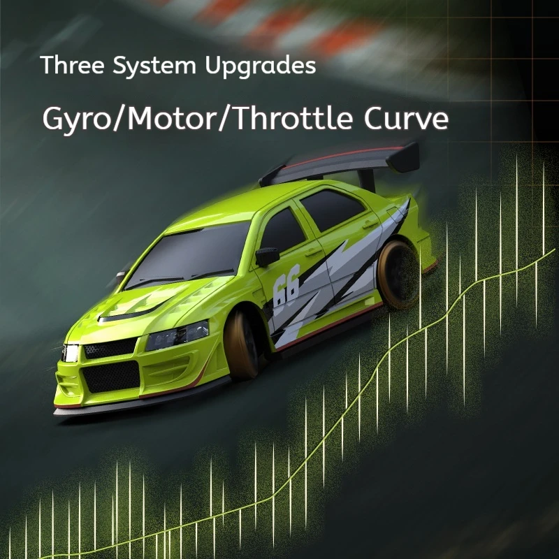 Mini voiture télécommandée électrique à échelle 1:76, véhicule à dérive de Simulation C66 pour amateur, modèle RC