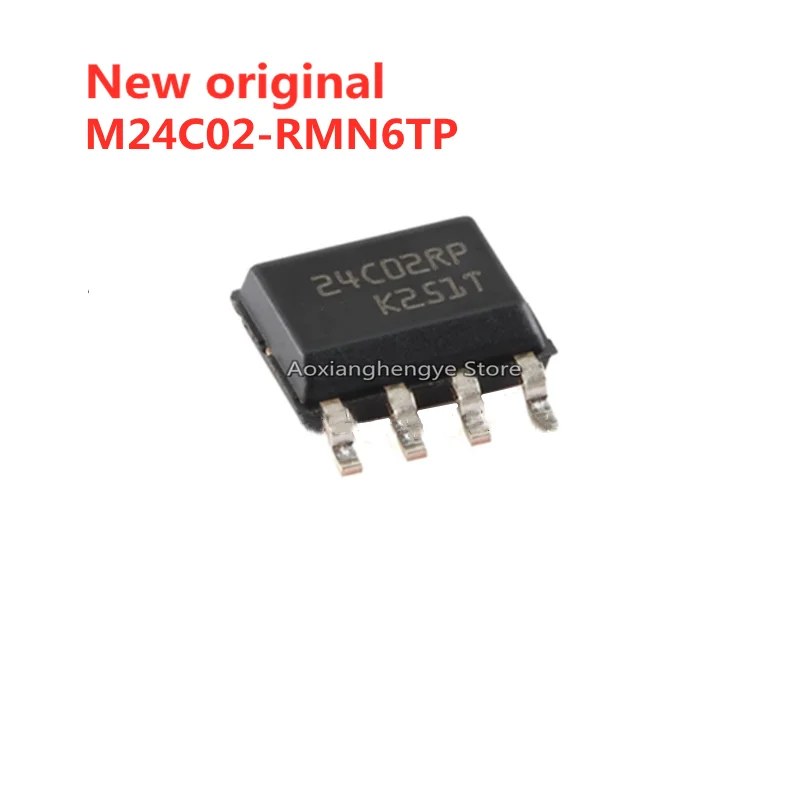 10PCS M24C02-RMN6TP 24C02RP M24C04-RMN6TP 24C04RP SOP8 2Kbit serial I2C bus chip or 4Kbit serial I2C bus EEPROM chip