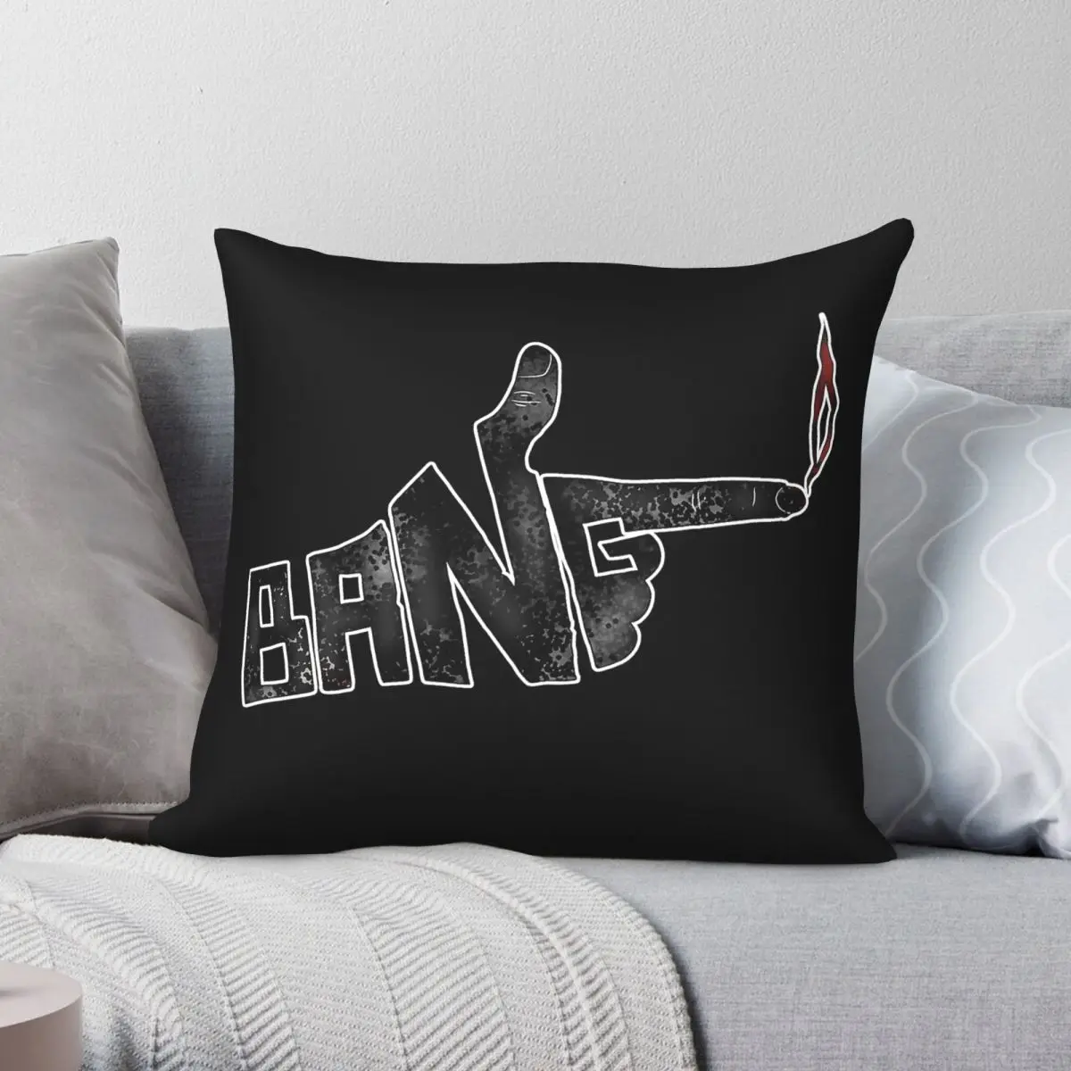 Cowboy Bepop Bang Square Pillowcase Polyester Linen Velvet Printed Zip Decor Pillow Case Room Cushion Case