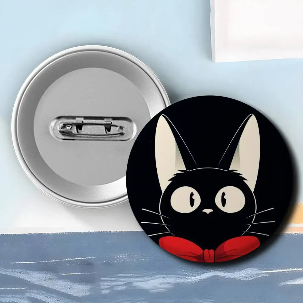 Anime K-KikiS D-Delivery Service Badges Round Exquisite Badge Brooches Creative Pins For Clothes Hat Backpack Gift Accessories