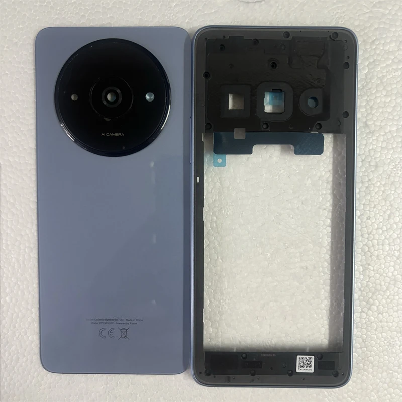 

Горячий полный чехол для Xiaomi Redmi A3 23129RN51X, средняя крышка рамы + задняя крышка аккумулятора, крышка задней двери, запасные части