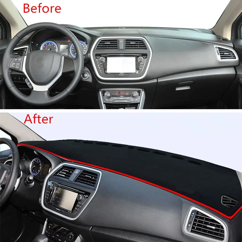 For Suzuki SX4 Crossover S-Cross 2014-2020 2021 2022 2023 2024 Dashboard Cover Mat Pad Dash Sun Shade Carpet Rug Car Accessories