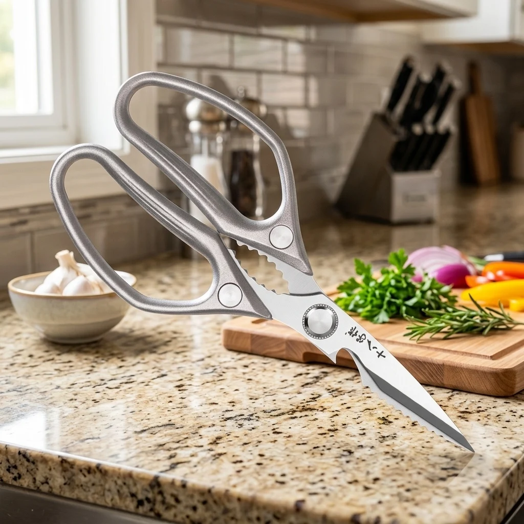 Multi-Functional Stainless Steel Kitchen Scissors, Heavy Duty Household Food Shears for Chicken Meat Vegetable Cutting