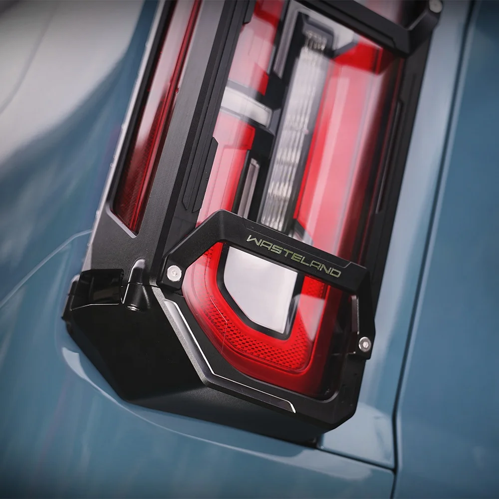 الذيل غطاء خفيف الحرس ل برونكو 2.3 2.7 الملحقات الخارجية الخلفية غطاء خفيف حامي الخلفية الذيل ضوء LED غطاء المصباح الكسوة #5