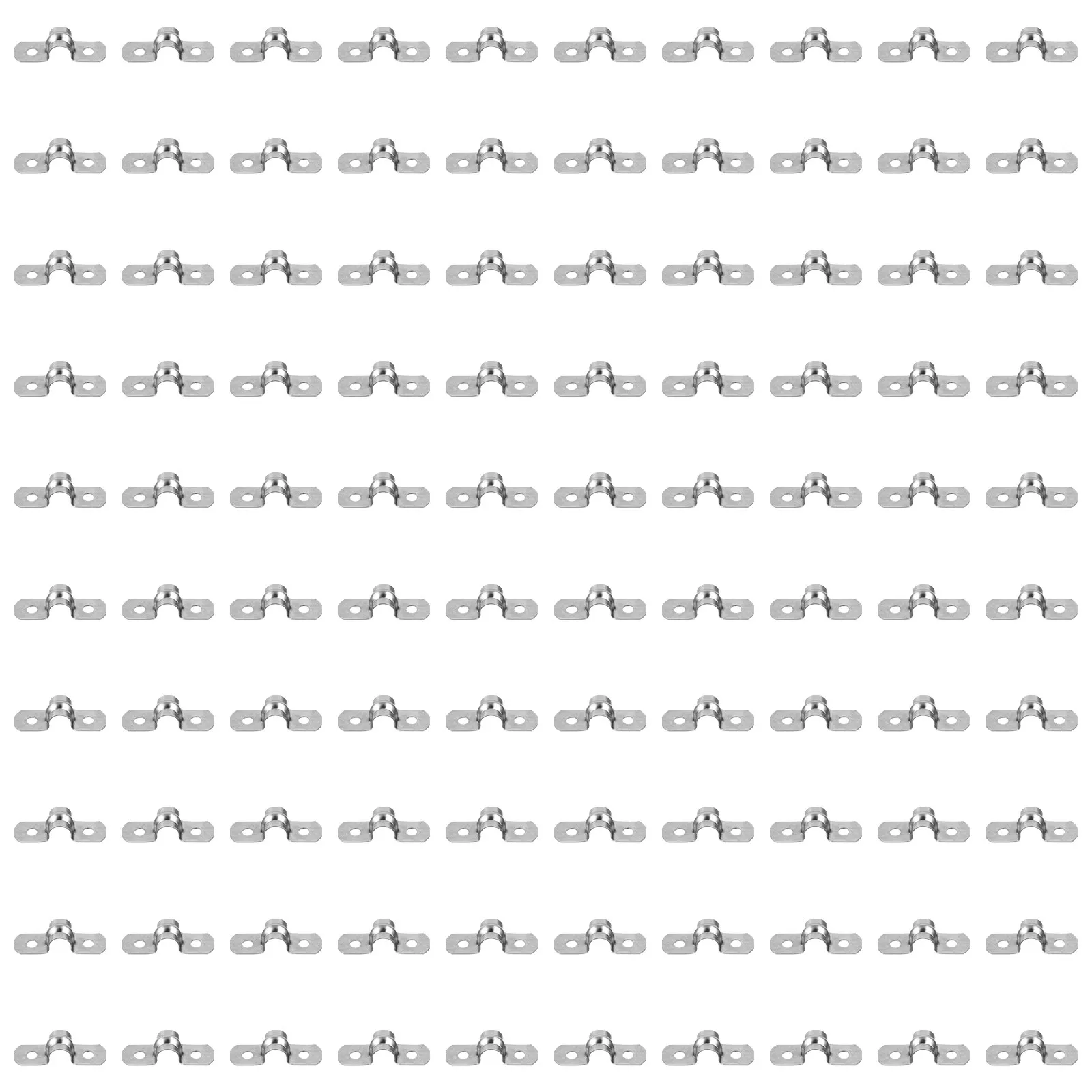 

100 шт. хомутов из нержавеющей стали для труб, жесткие, устойчивые к коррозии, крепежные U-образные кронштейны для труб для сантехники, газа, нефти