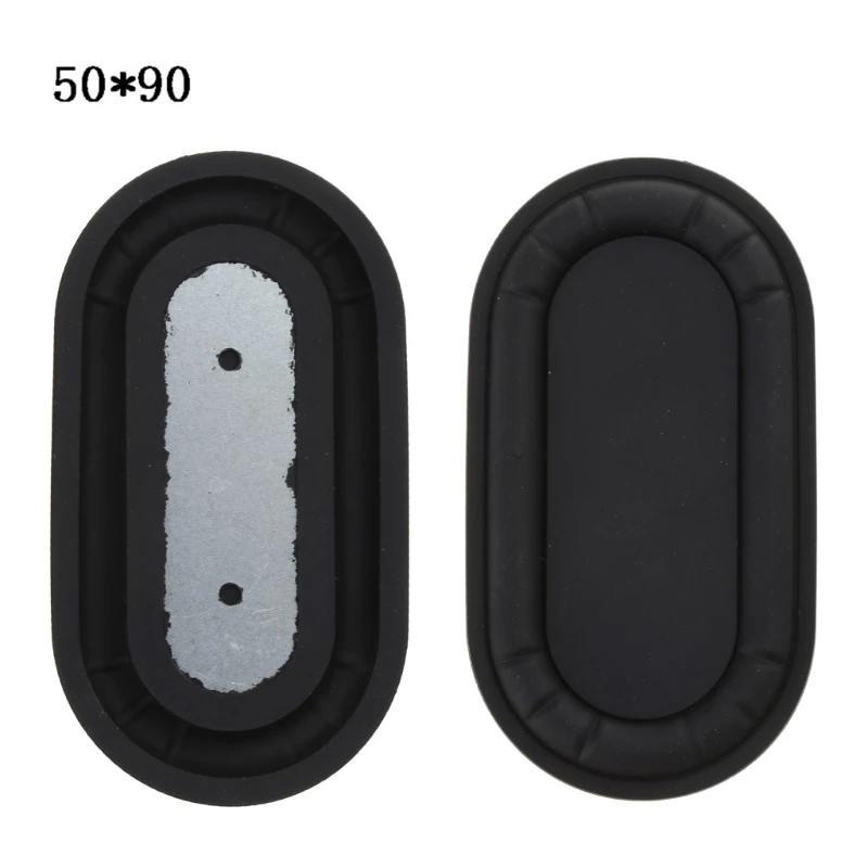 2PCS Oval Bass Diaphragm Rubber Speaker Plate Passive Radiator Auxiliary Bass Vibration Plates 2040-6090