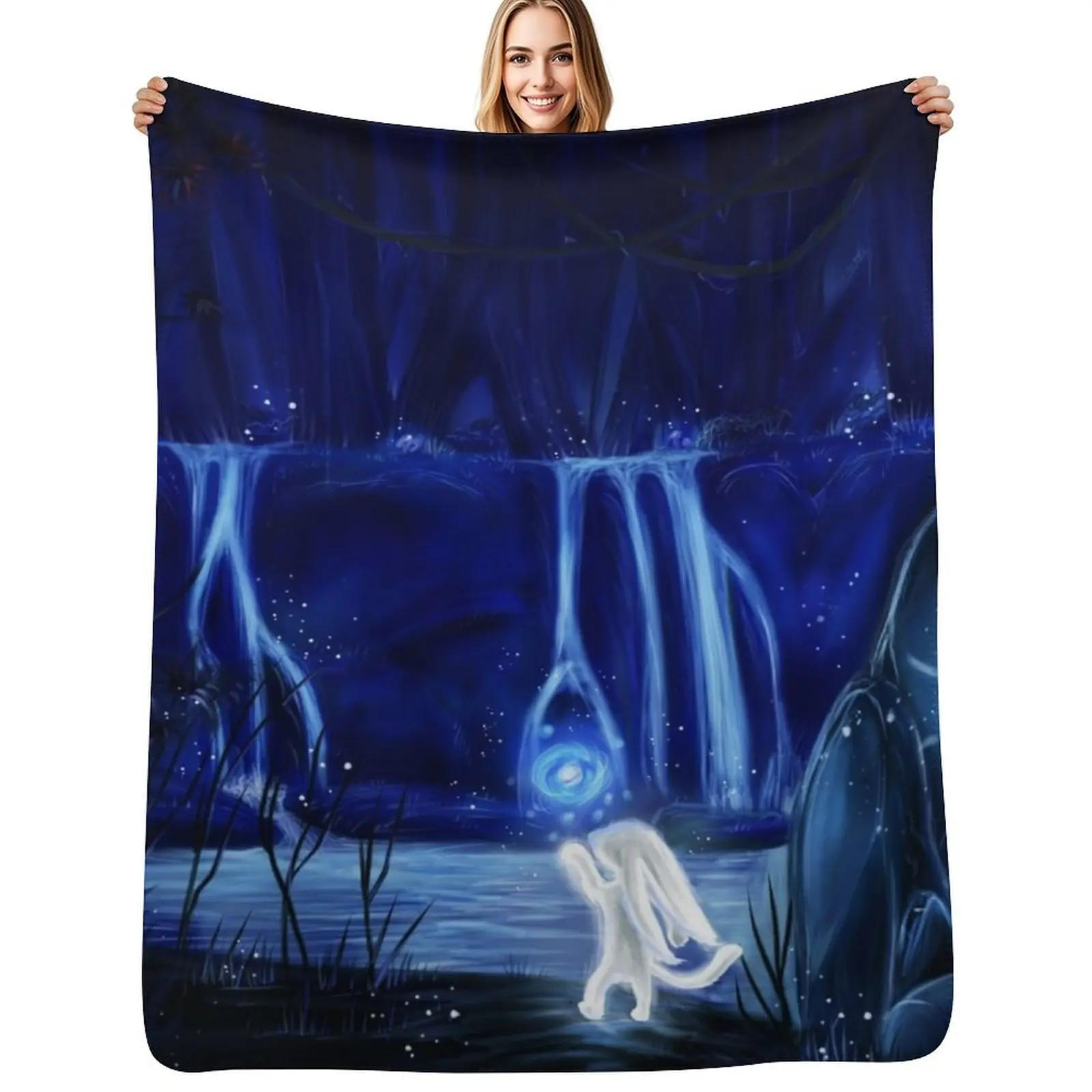

Ori and the will of the wisps Throw Blanket Cozy Microfiber Throw Blanket for Home Bedroom