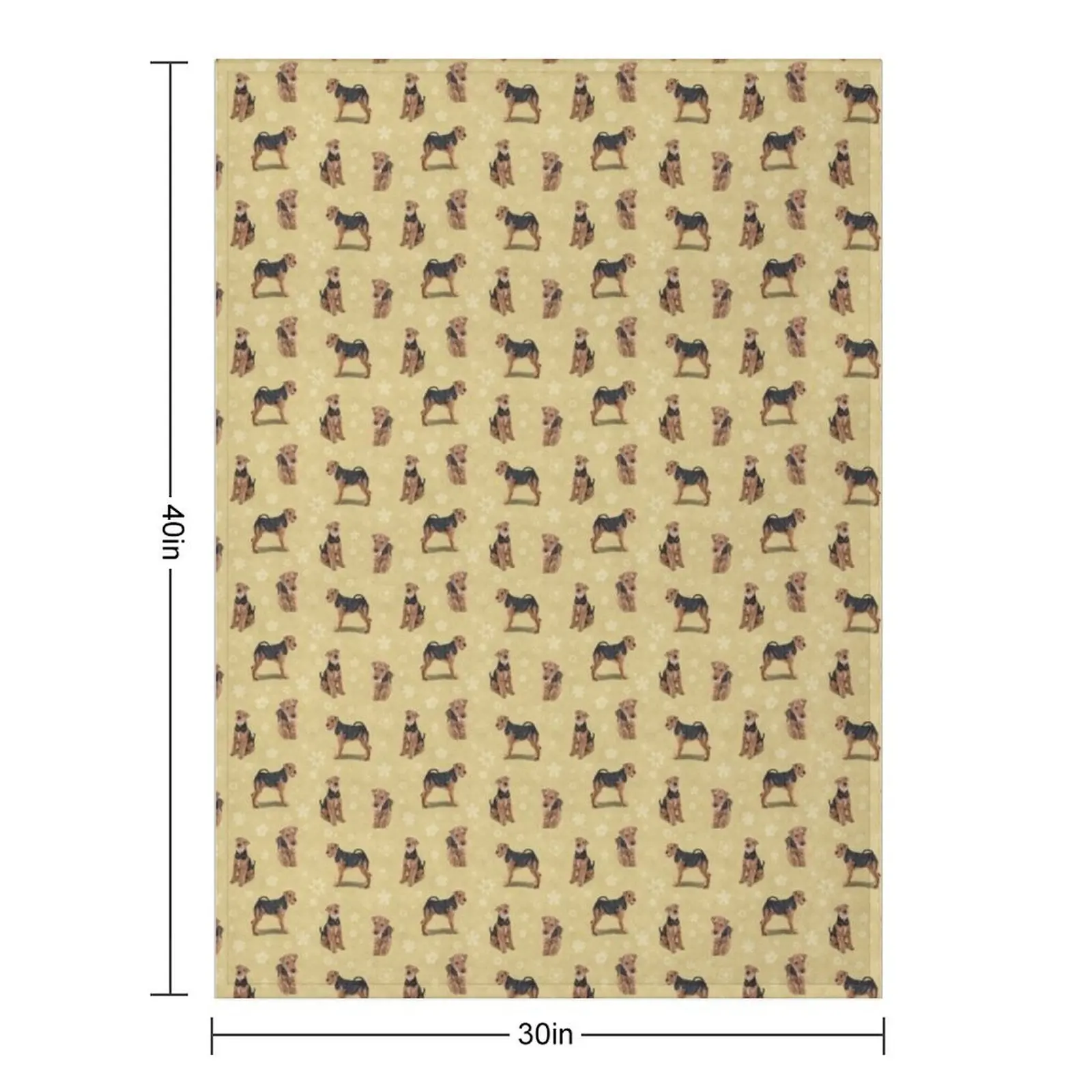 The Welsh Terrier Dog Throw Blanket Winter beds Comforter Flannel Fabric manga Moving Baby Blankets