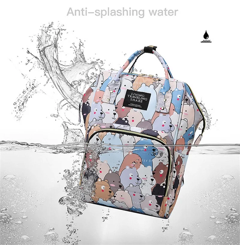 Mode Mummie Moederschap Nappy Luier Rugzak Tas Rugzak Mummie Rugzak Multifunctionele Waterdichte Outdoor Luiertassen