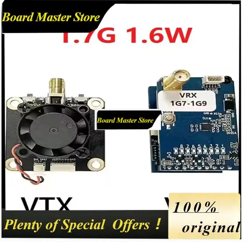 BoMaS1.7G 1.9G VTX 1.6W Analog Video Transmitter With VRX Goggles Receiver For FPV Racing Drone RC Cars