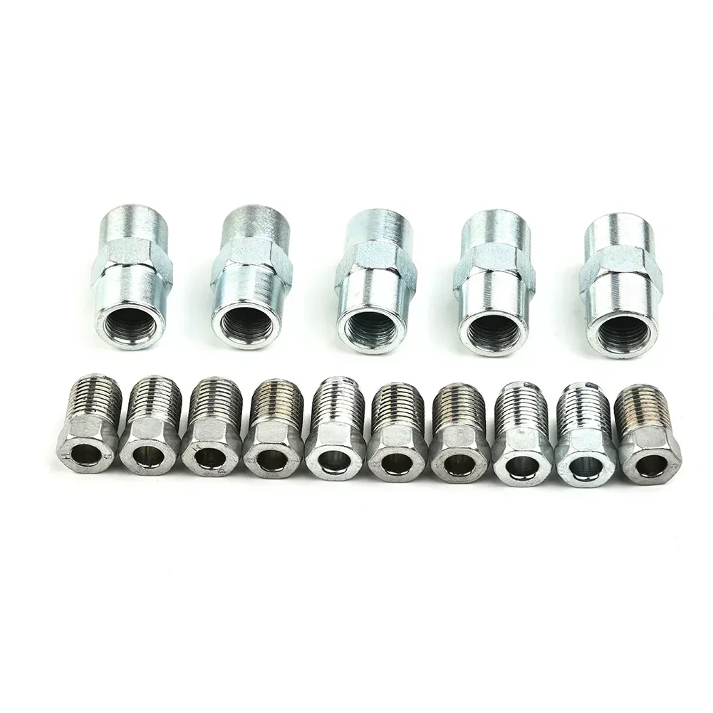5M Brake Line Brake Pipe Steel Brake Pipe Hose Line Piping Tube 4.75 Mm With 10pcs M10 Tube Nuts Fittings 5 Connectors