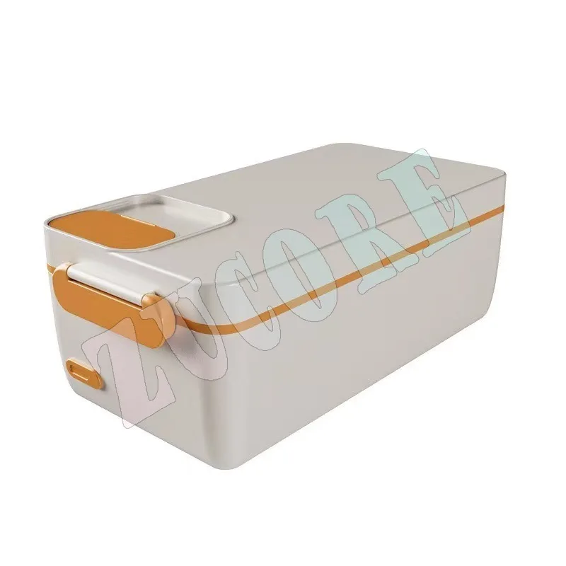 Electric Food Box 1L Capacity Cordless Heated Leakproof Warmer 40W Portable with Insulated Bag