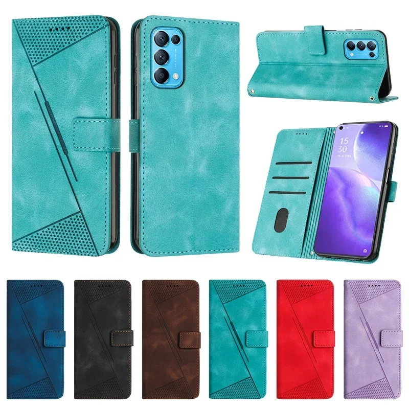 

Wallet Magnetic Flip Leather Case For OPPO A98 A94 A92 A78 A77 A74 A72 A58 A57 A55 A54 A53S A36 A17 A17K A16 OPPO Reno 8 8 Pro