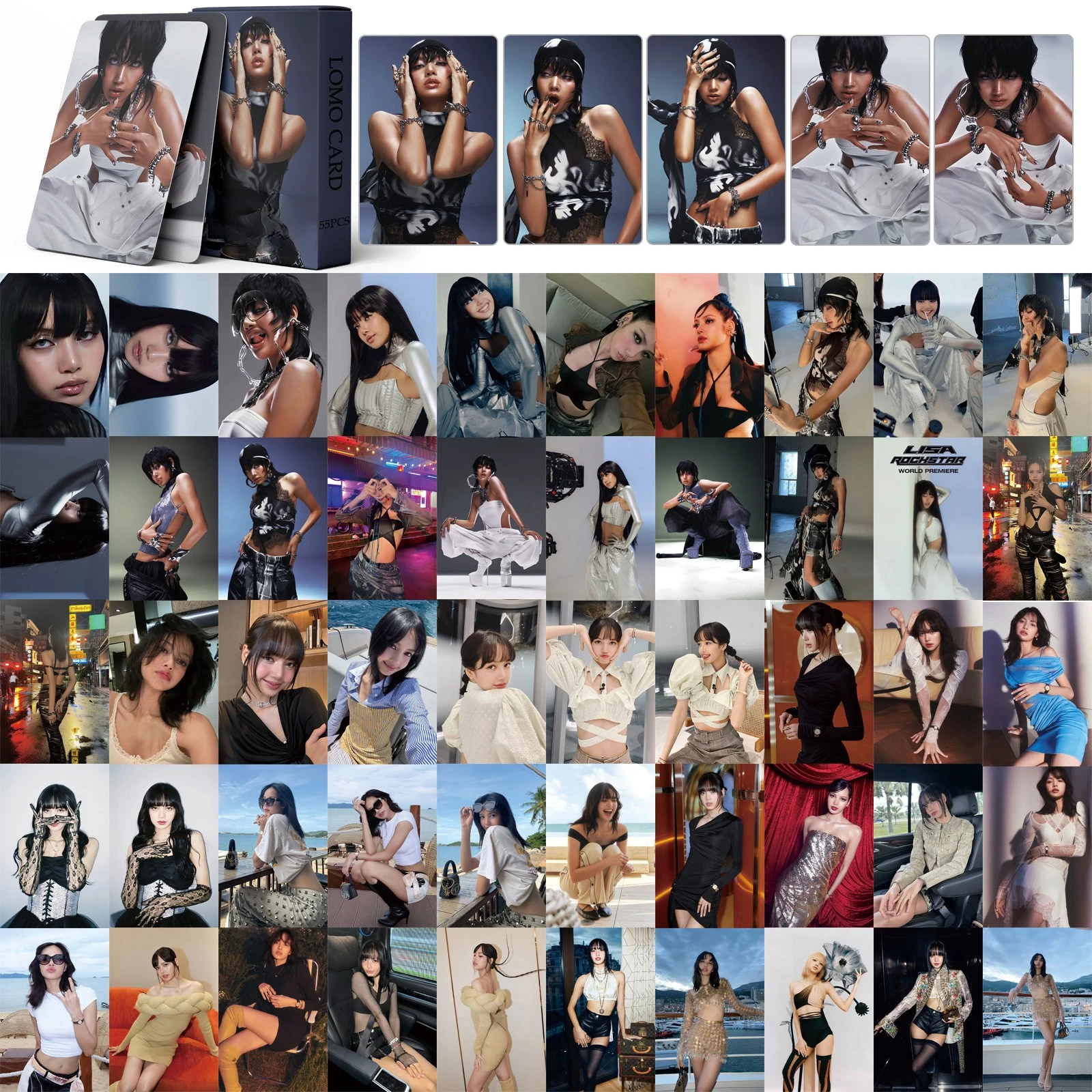 Kpop Lomo Card New Ablum Photo Print Pictures Photocard For Fans Collection Postcards 55pcs/set