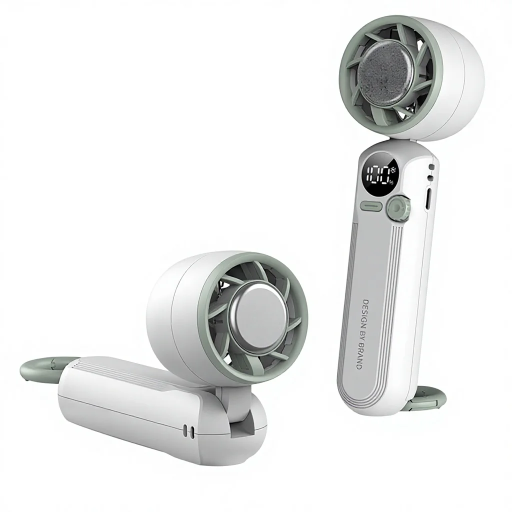 Portable USB Handheld Fan with Ice Compress 100 Speed Settings Aluminum Alloy Construction Model X5
