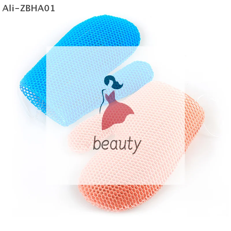 

Антибактериальный материал Нежные, безопасные и прочные отшелушивающие перчатки для душа с красочным сотовым плетением и высокой эластичностью из ТПУ