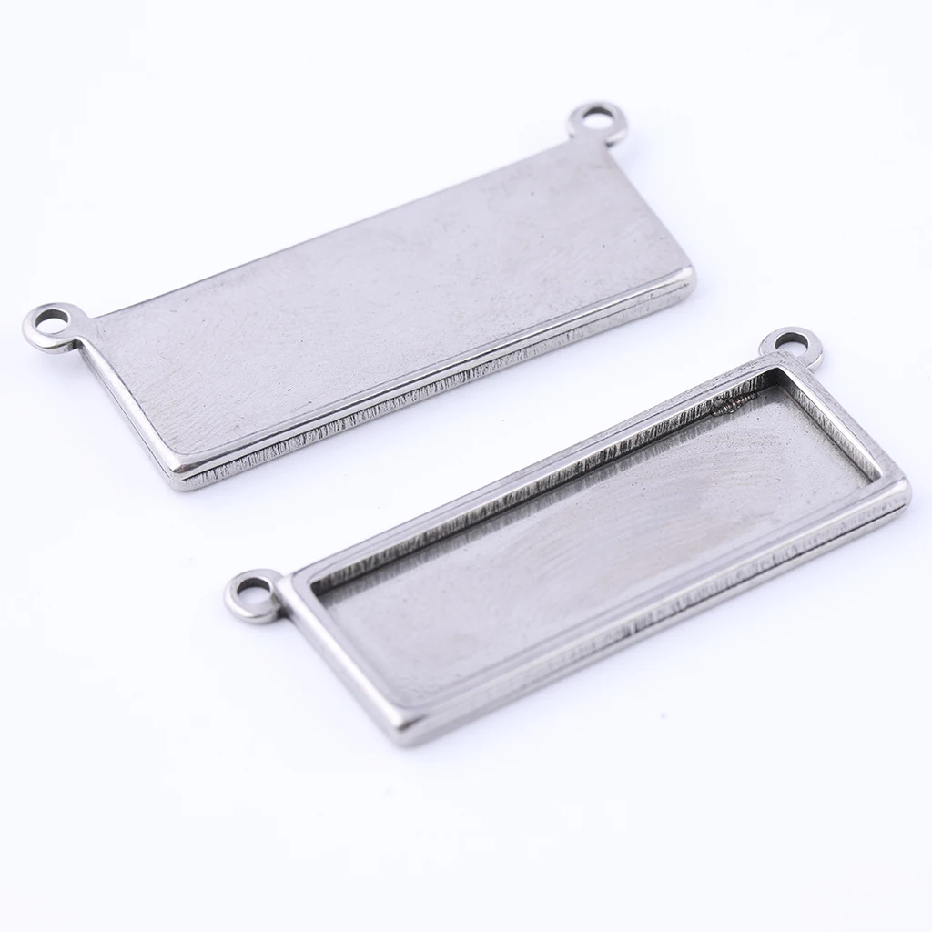 

10 шт., подвески-кабошоны из нержавеющей стали, 10 х30 мм