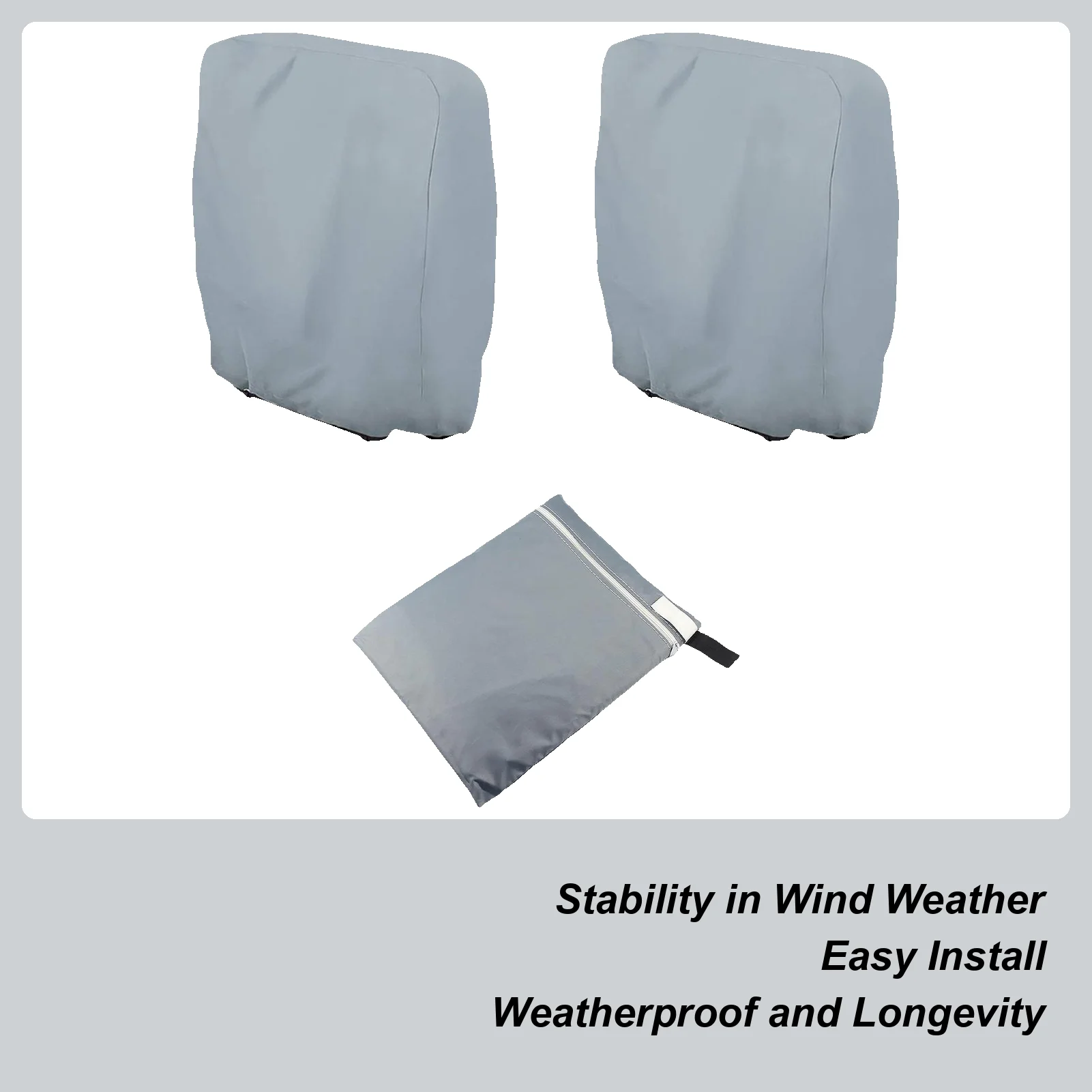 

Складные чехлы на стулья для патио, 2 предмета, пылезащитные складные чехлы на стулья для газона, устойчивые к ультрафиолетовому излучению, аксессуары для уличной мебели