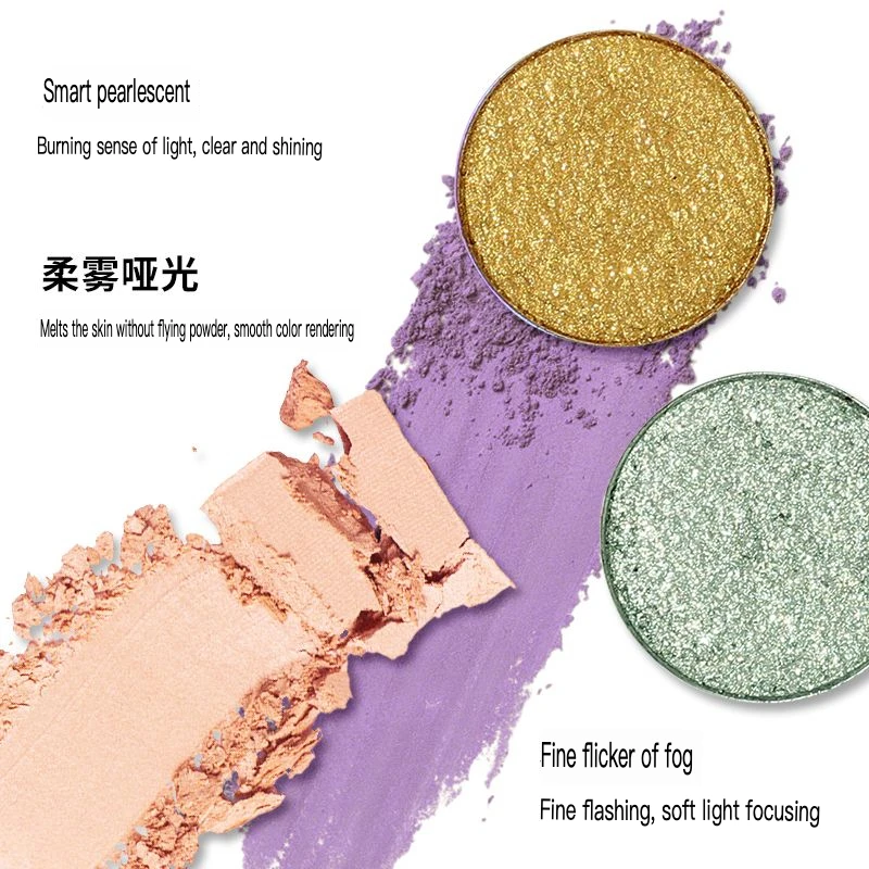 Palette di ombretti Ucanbe a 8 colori, una tavolozza di trucco COS perlescente opaca viola che è versatile e non sbiadisce