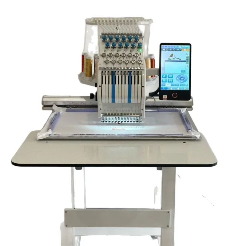 Single head 12 needle new color matching A15PRO electronically controlled embroidery machine automatic color change