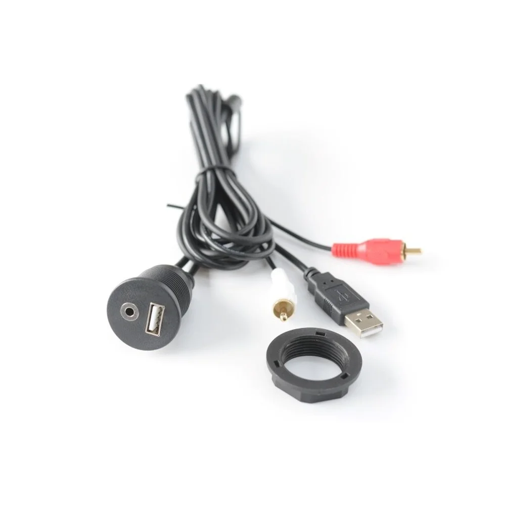 Vehicle Audio Converter Car Usb Aux Panel For Car Interior Upgrade Oxygen-free Copper Wiring Compact 32mm Diameter
