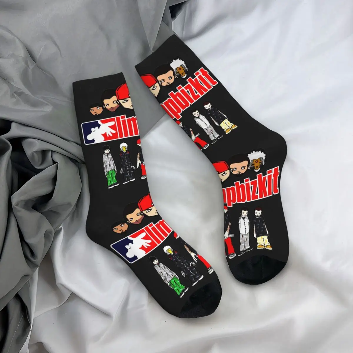 Casual Amazing Of Limp Bizkit Skateboard Socks Polyester Crew Socks for Unisex Sweat Absorbing